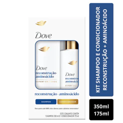 Kit Dove Reconstrução + Aminoácido (Shampoo 350ml + Condicionador 175ml)