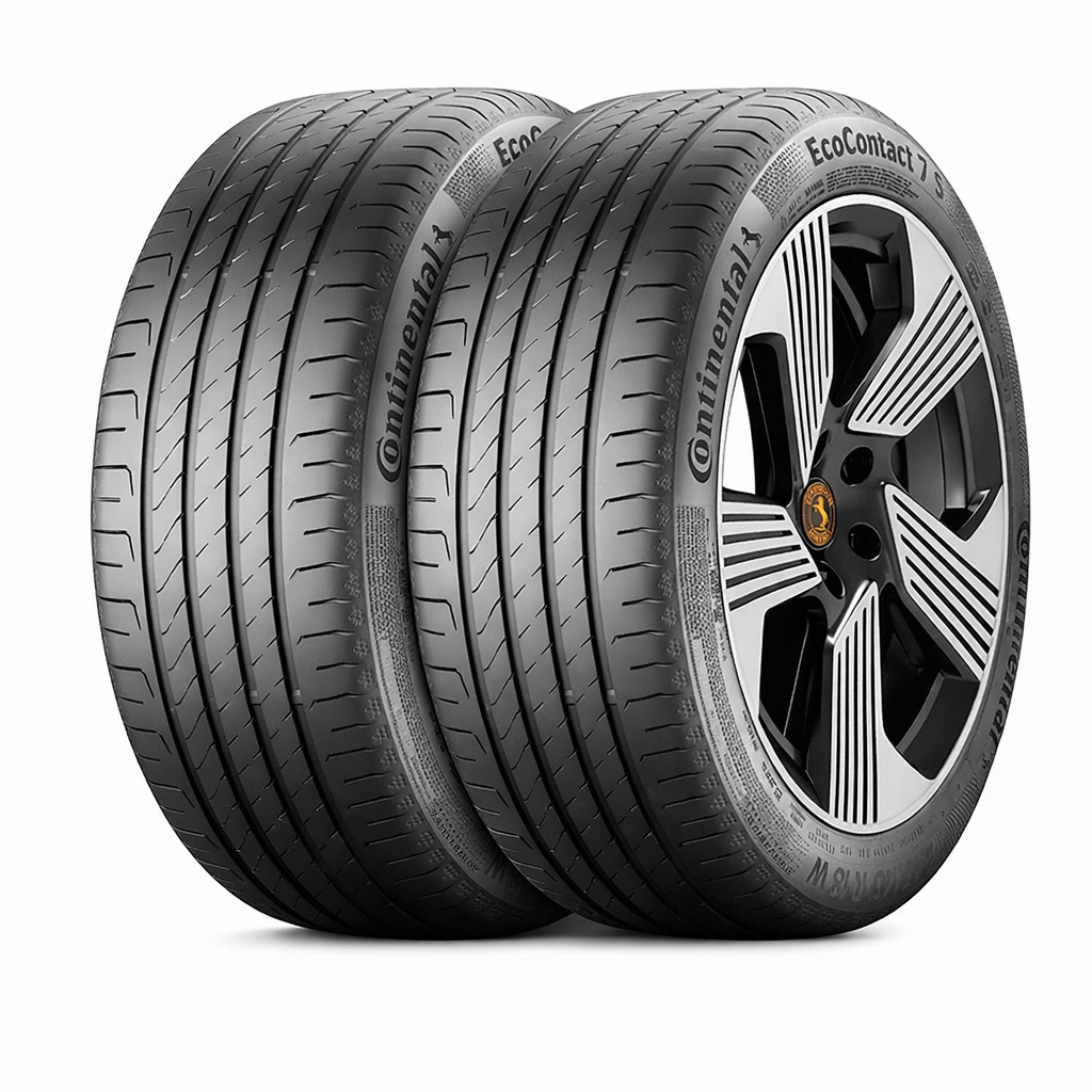 Kit 2 Pneus 195/55R16 Continental Ecocontact 7 87H Aro 16 em Oferta na Shopee