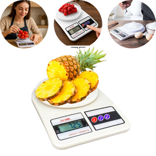 Balança Digital de Cozinha 10KG Alta Precisão Função Tara Portátil Para Dieta e Confeitaria em Oferta na Shopee