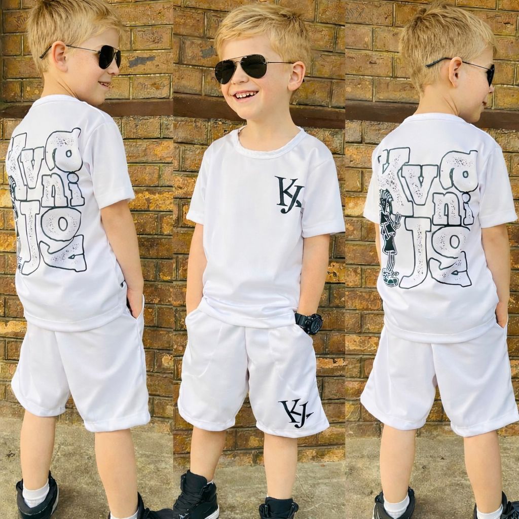 Conjunto Infantil Masculino-Bermuda+Camiseta para Verão - conjunto 02 peças infantil - conjunto leve