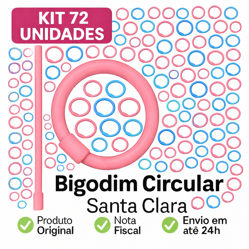 Kit 72 Bigodim Bigodinho Circular Santa Clara Nº1 Nº2 Nº3 – Santa Clara