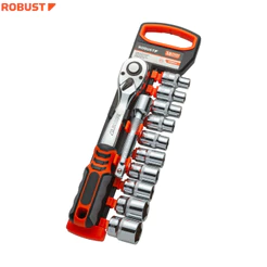 Jogo De Soquetes Sextavados 10 A 24mm 12 Peças Robust