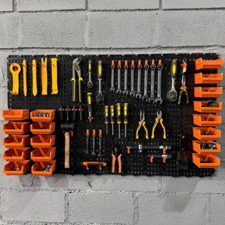 Painel Ferramentas Organizador Perfurado 118x52 + Brindes em Oferta na Shopee