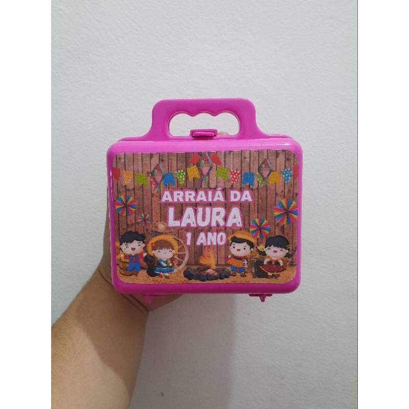 10 Maleta Plastico Personalizada - Vários Temas.