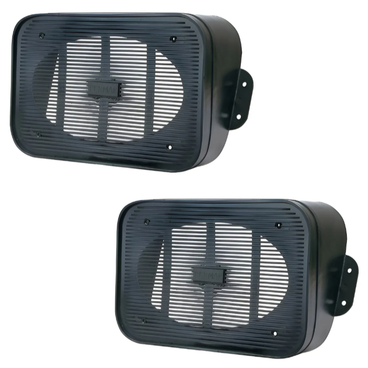 Caixa Plástica Alto Falante Automotivo 6x9 Polegadas 2 Peças Preto em Oferta na Shopee