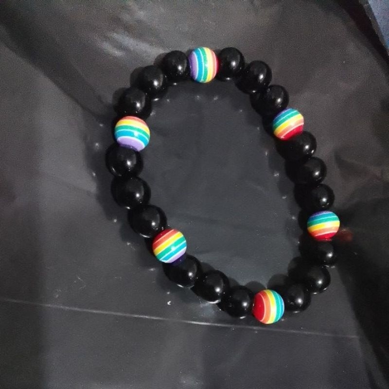 Pulseira de miçanga da bandeira LGBT