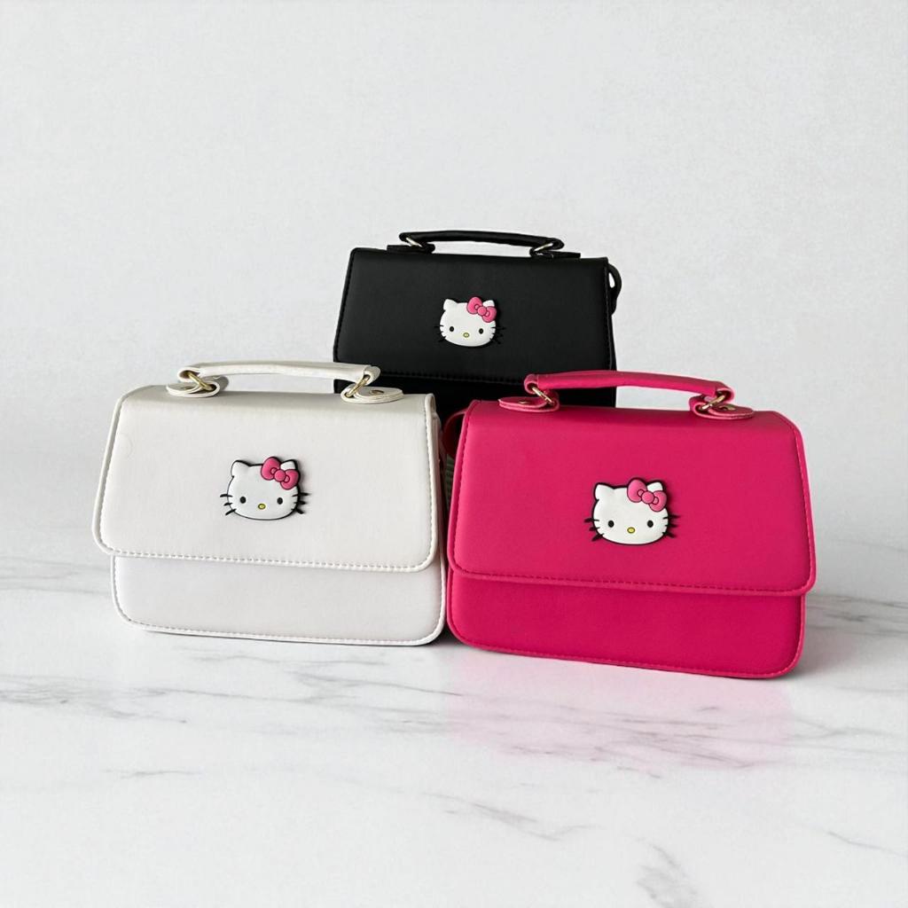 Bolsa Infantil Feminina Hello Kitty Alça de Mão e Transversal Luxo