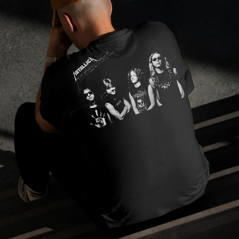 Camiseta Masculina Estampada Metallica Banda 100% Algodão Estilo Conforto Diário Do Tamanho P ao GG