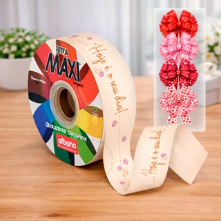Fita Decorativa Maxi Albano 32mmX100m Laço Presente Decoração Embalagem Paper Look em Oferta na Shopee