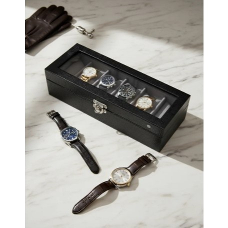 Porta Relógio Estojo Pulseiras De 6 Lugares Organizadora