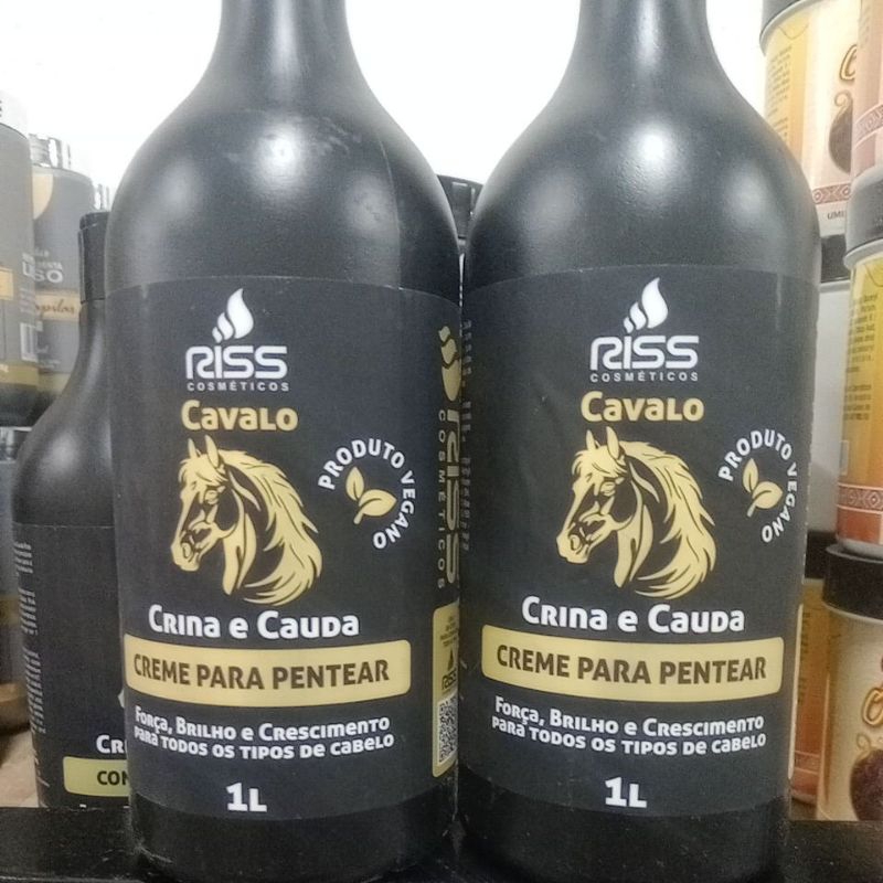 Creme de pentear Cavalo Crina e Cauda 1L em Oferta na Shopee