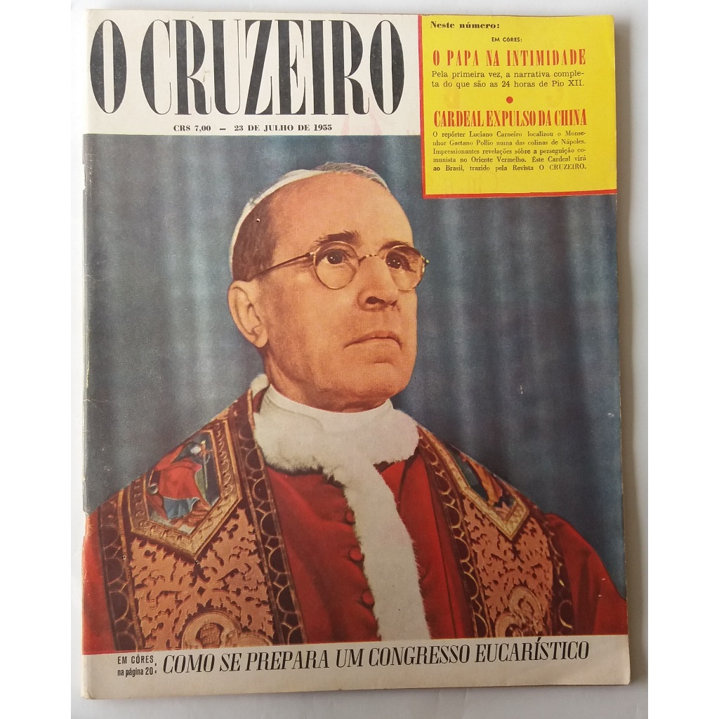 O Cruzeiro 1955 Pio Xii Como Vive, Trabalha, Ora E Medita