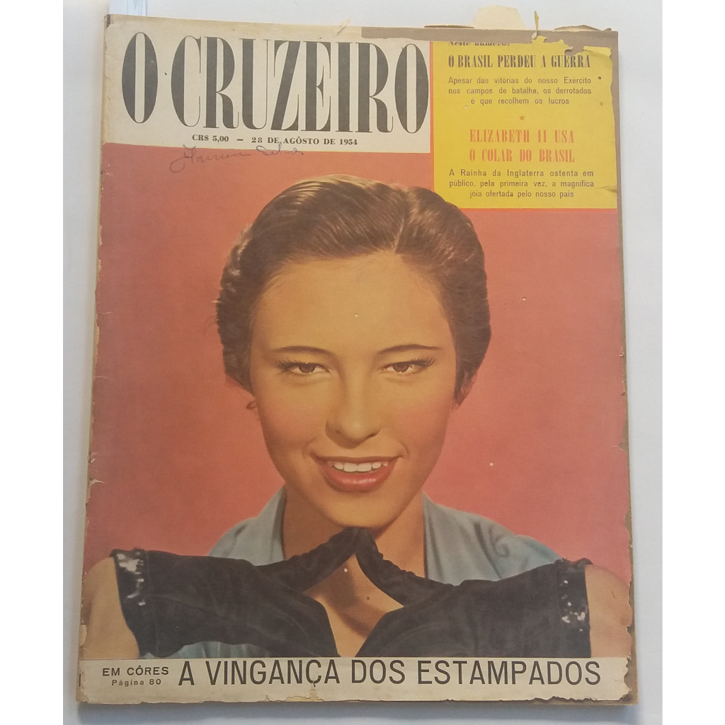 Revista O Cruzeiro 1954 - Caçada Humana No Brasil - 28-09-1954 - capa da revista