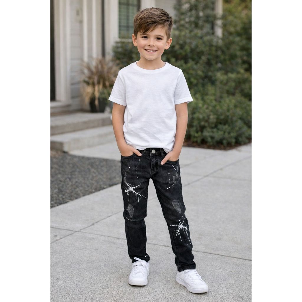 Calça Estilo JOGADOR Destroyed 06 ao 16 anos Novidades Meninos