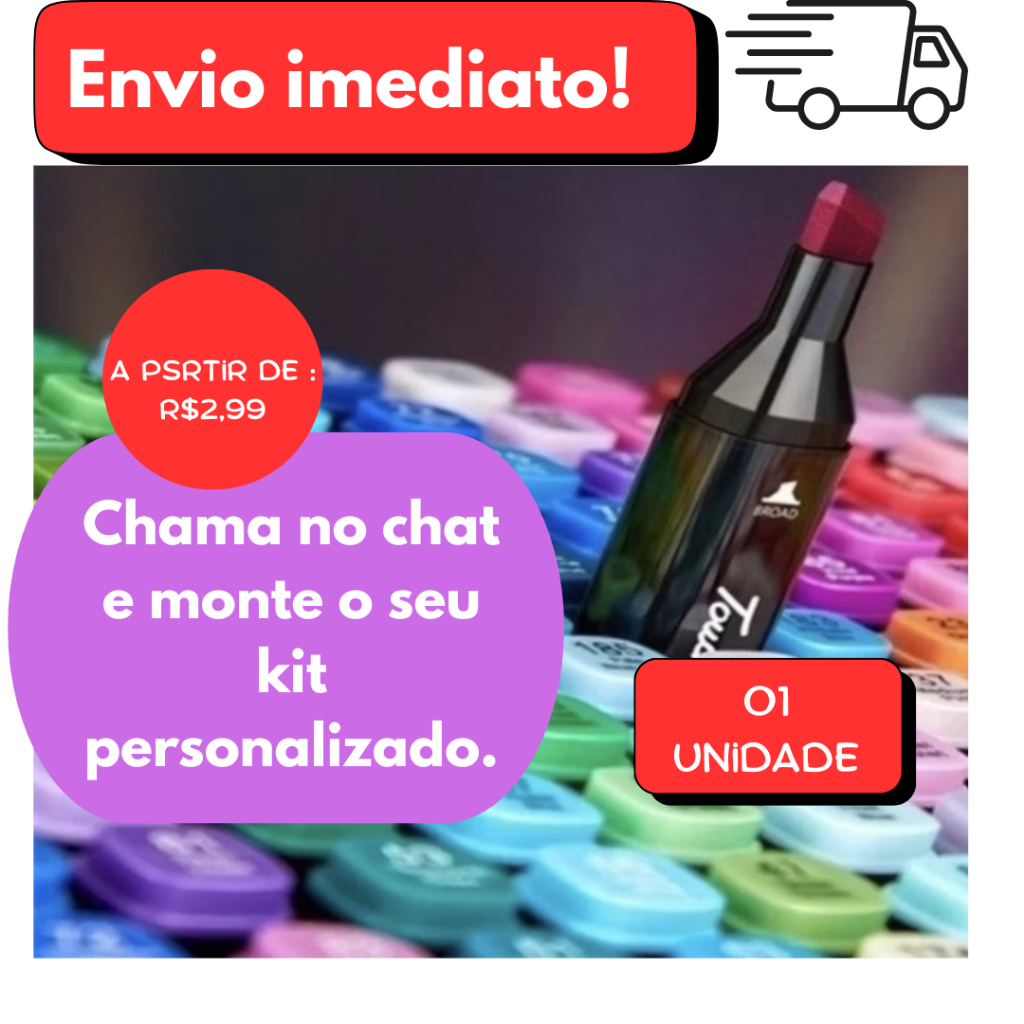 Caneta Ponta Dupla - Varias Cores Disponíveis - Códigos: 0 ao 99. **VENDA AVULSA ** em Oferta na Shopee