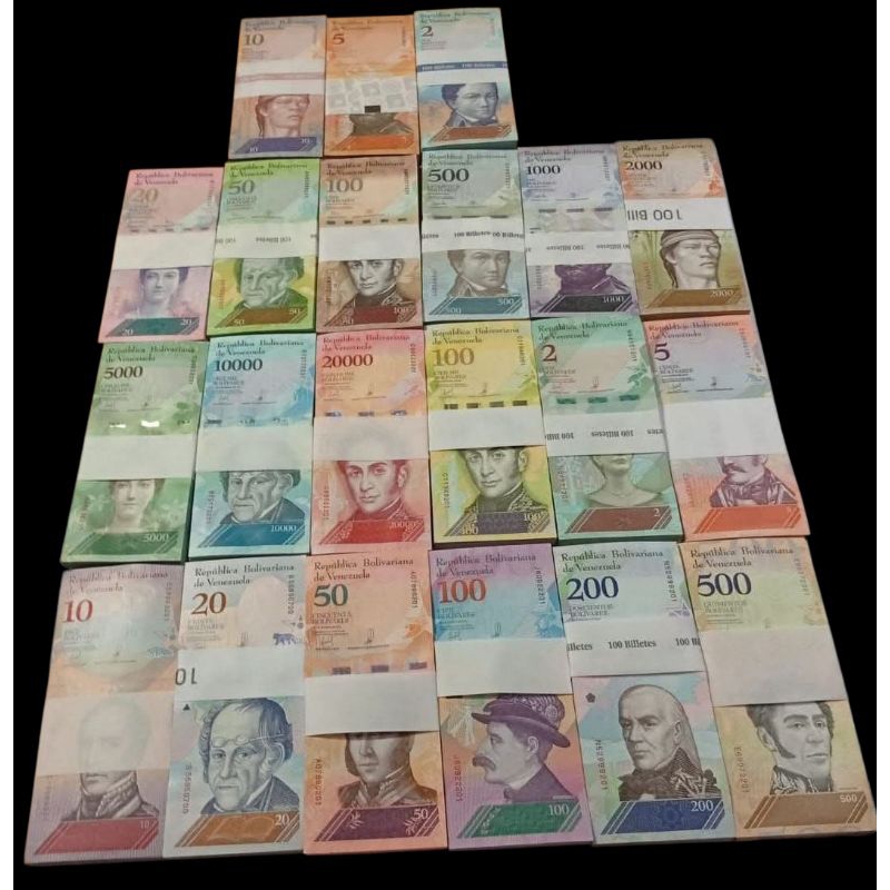 Lote com 21 cédulas FE diferentes da Venezuela