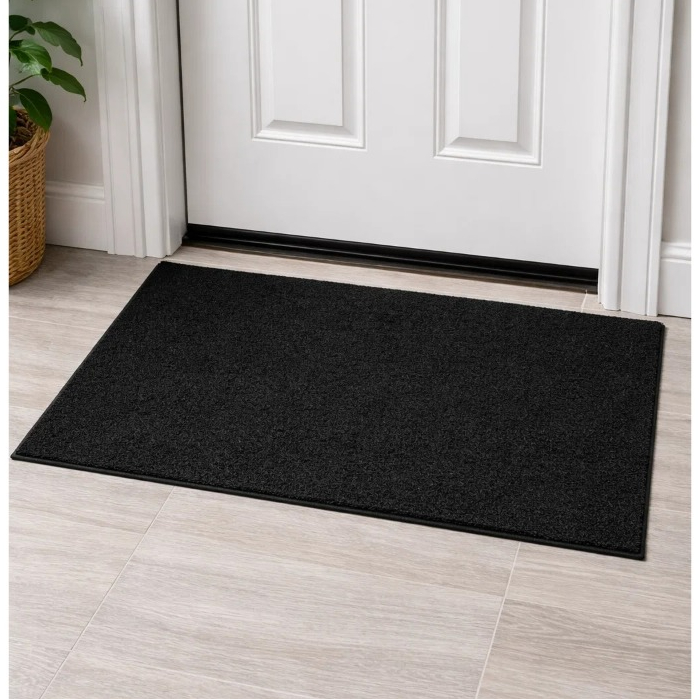 Tapete Porta de Entrada 40x75cm Preto Capacho Antiderrapante Lavável Interno/Externo em Oferta na Shopee