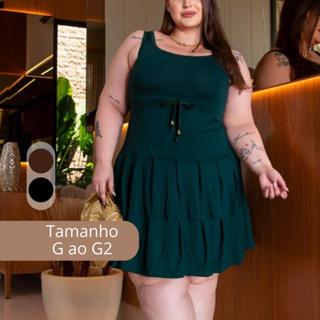 Vestido Feminino Alça Regata Soltinho Rodado Plus Size PREMIUM em Oferta na Shopee