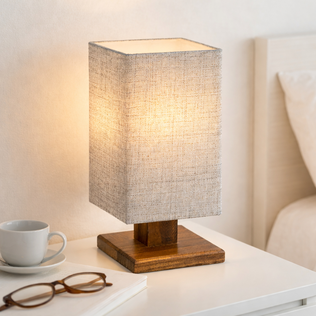 Abajur Luminária De Mesa Quarto Cabeceira Escritório Leitura Moderno Rústico Decoração