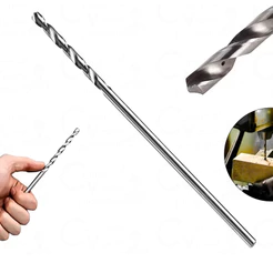 Broca Mourão 1/4 Pol x 250mm Guia Longo Fibrocimento Concreto Viga Parede Profissional
