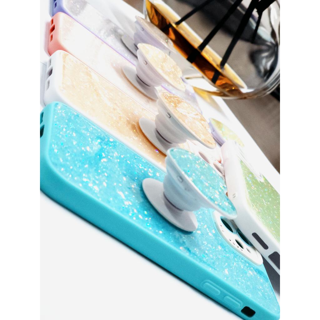 Capa para Samsung J4PLUS J7 M54  Glitter Brilhante com coração POPCLIP | Capa Antichoque