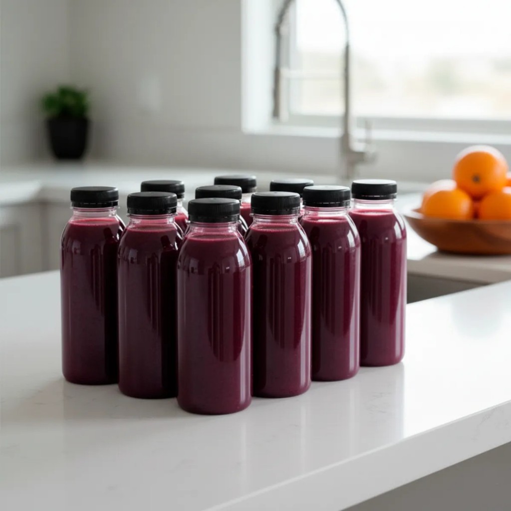 Garrafa Pet 300ML OU 500ML Cilíndrica Redonda Lisa Com Tampa Lacre em Oferta na Shopee