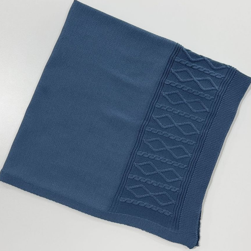 Manta de Tricô Para Bebê 80x80xm Confortável Antialérgico Enxoval