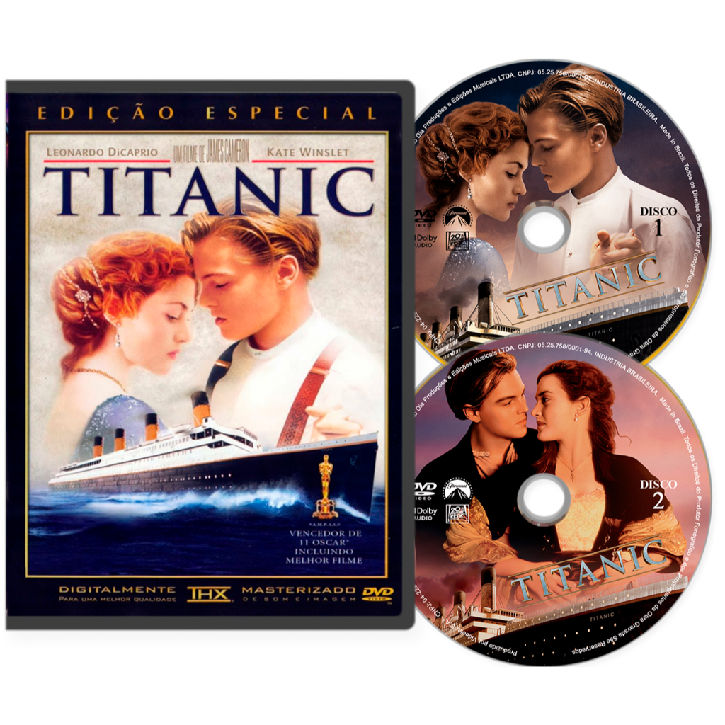 DVD - Titanic (1997) (DVD Duplo) (2x DVD) (Dublado e Legendado)