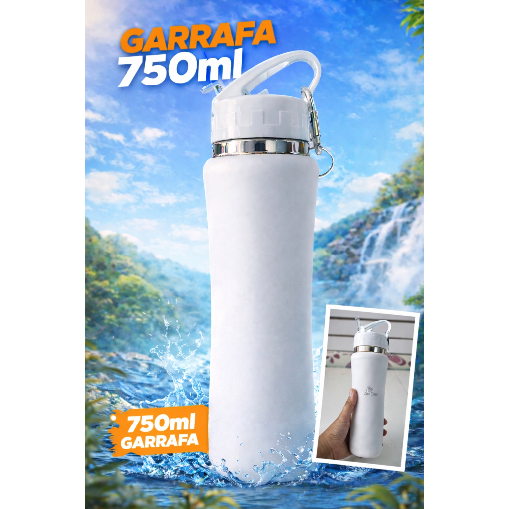 Garrafa Térmica Inox 750ml com Isolamento a Vácuo – Conserva Temperatura em Oferta na Shopee