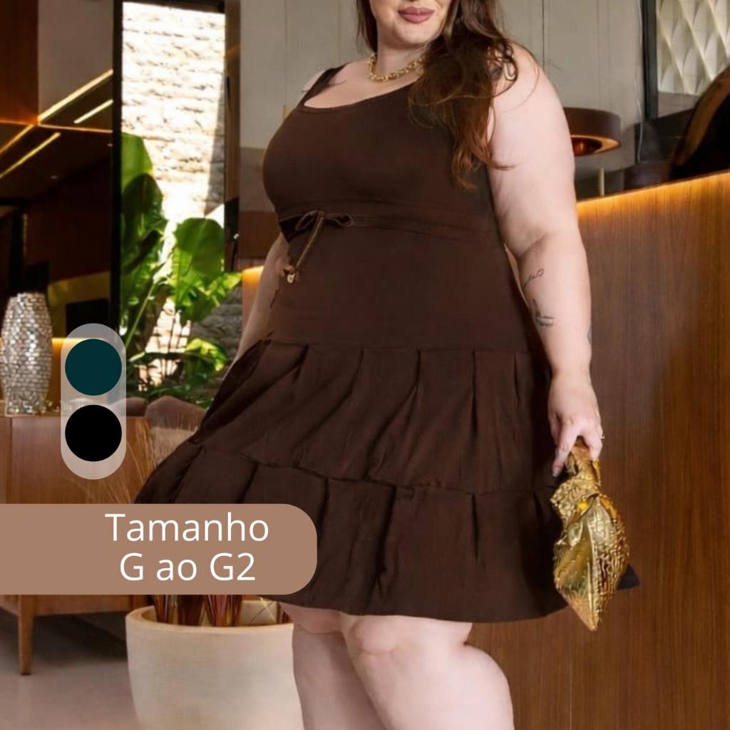 Vestido Alça larga Malha Viscolycra  Fresquinha Elegante Evangélica Gestante Plus size Moda Maior TamGG  Rodado
