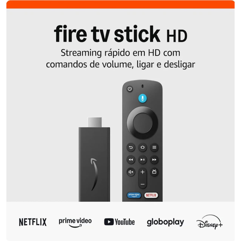 Amazon Fire TV Stick HD 8GB Wi-Fi 5 | Smart TV, Alexa, Streaming, Netflix, Prime Video, Youtube