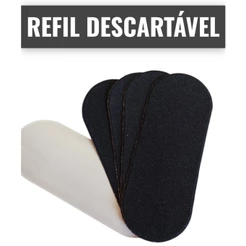 Refil Lixa Pedicure Descartável p/ os Pés PRETO - 50 Unidades