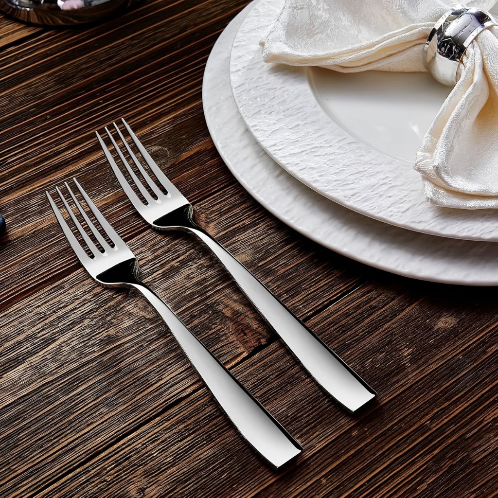 Jogo com 6 Garfos de Mesa-ELEGÂNCIA, RESISTÊNCIA E SOFISTICAÇÃO PARA UMA MESA QUE IMPRESSIONA!