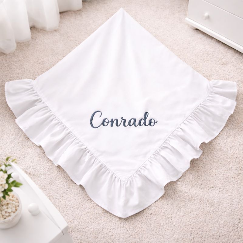 Manta Maternidade Personalizada Percal 200 Fios 100% Algodão ( Escolha o Nome e deixe no chat para montarmos A Arte) em Oferta na Shopee