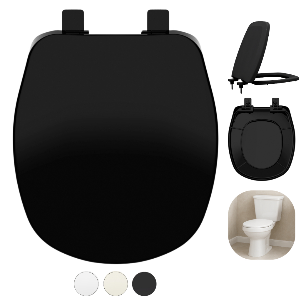 Assento Tampa Vaso Aspen Deca Reforçado Ebano 1.6gpf 6lpf