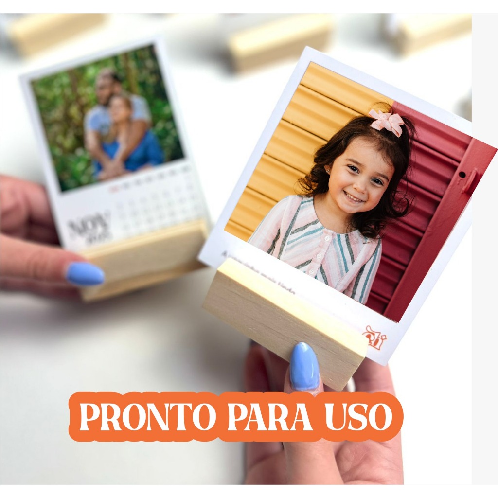 KIT 05/10/15/20 e 30. Porta Retrato Madeira Pinus para Foto Polaroid | Suporte de Polaroid em Pinus
