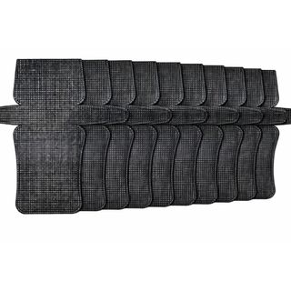 10 Unidades Malha Chenille Bolsa Bordado Crochê Preta