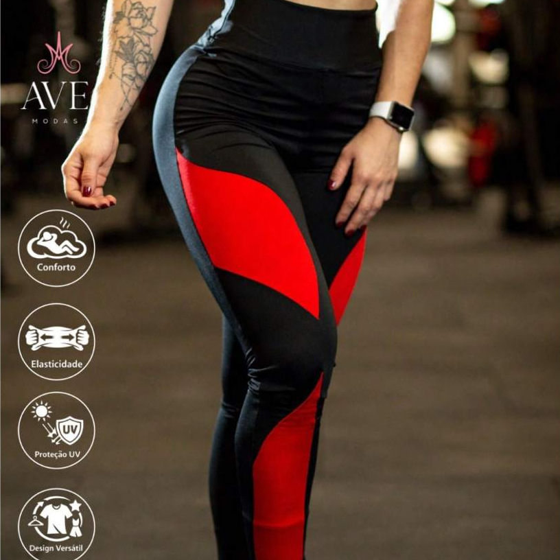 Legging X Suplex Cintura Alta Zero Transparência Feminina Academia Diversos Tamanhos Fitness Plus Size em Oferta na Shopee