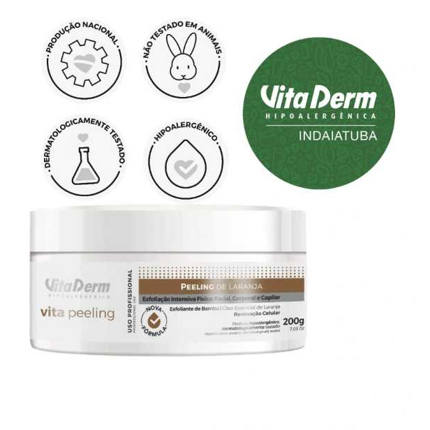 Peeling Laranja 200g Vita Derm