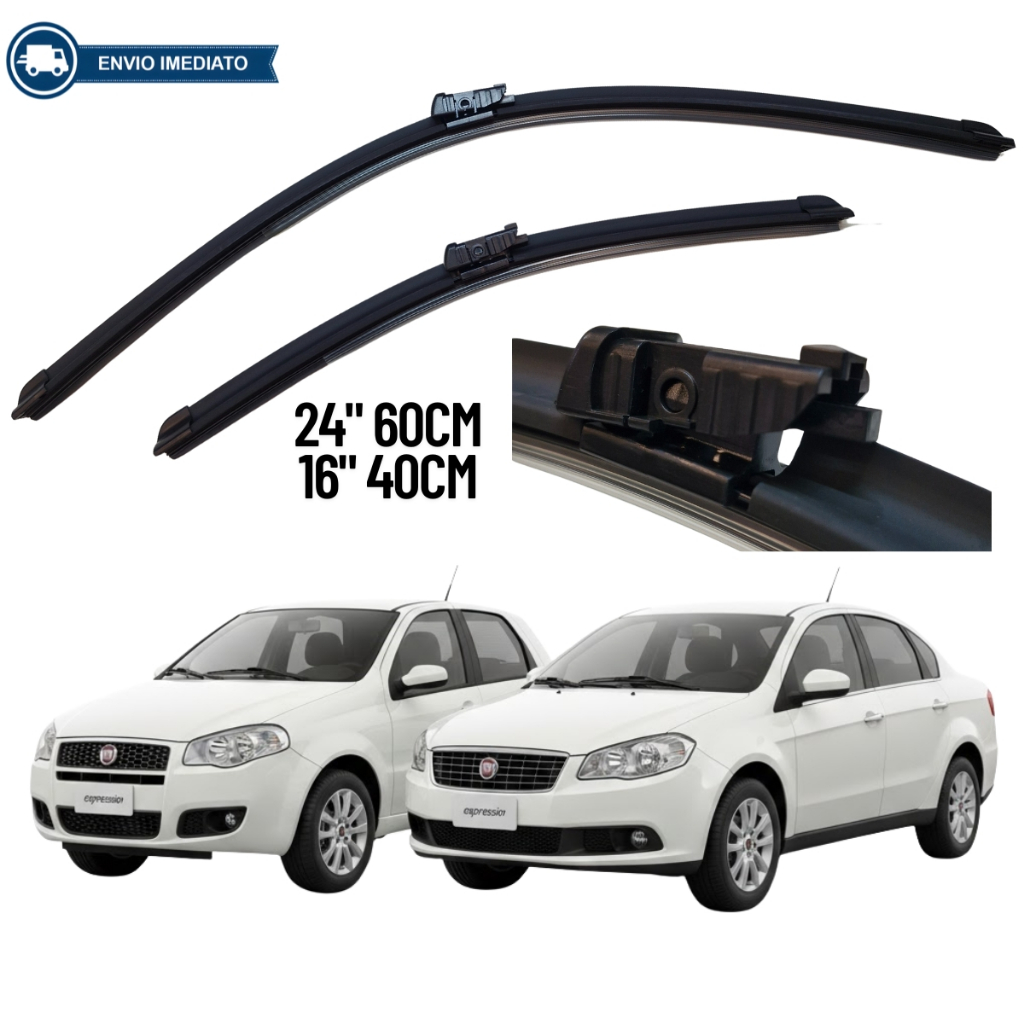 Par Palheta Limpador Parabrisa 24"/16" Fiat Palio & Gran Siena 2012 2013 2014 2015 2016 2017 2018 2019 2020 em Oferta na Shopee