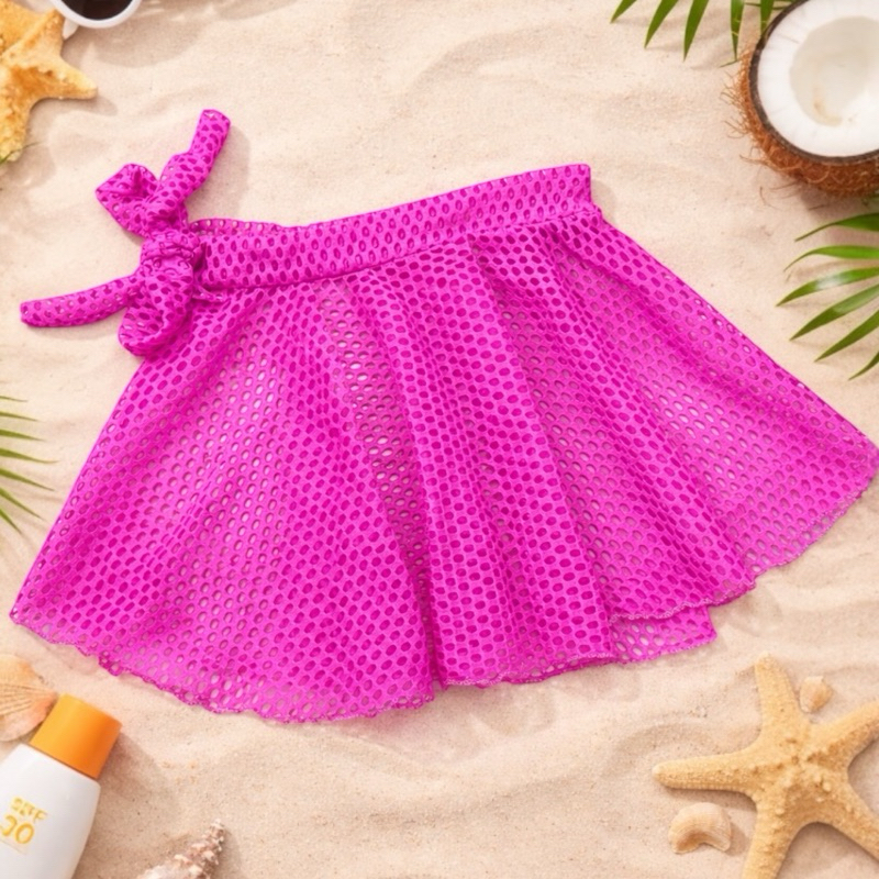 Saía Infantil Saída de Praia Piscina em Arrastão Leve e Confortável Menina em Oferta na Shopee