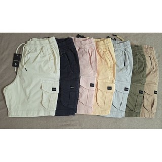 Short Sarja Cargo com Elastano Masculino 5 Bolso envio Rápido