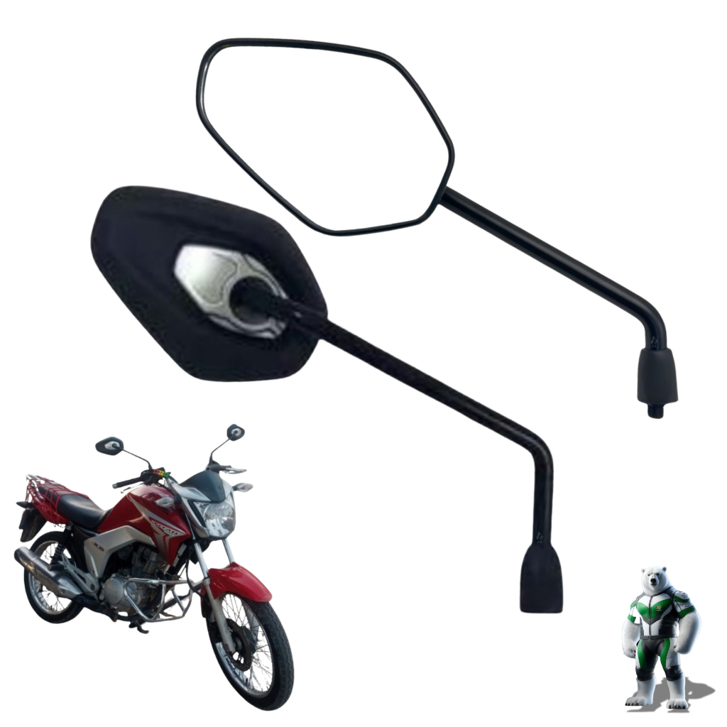 Retrovisor Modelo Fixo Tiger Triumph 1200 Rosca Honda ABS em Oferta na Shopee