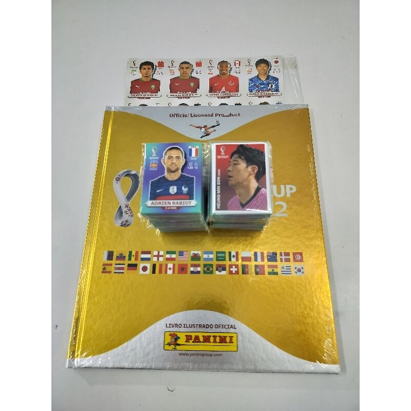 álbum completo copa do mundo 2022 Qatar figurinhas soltas para colar