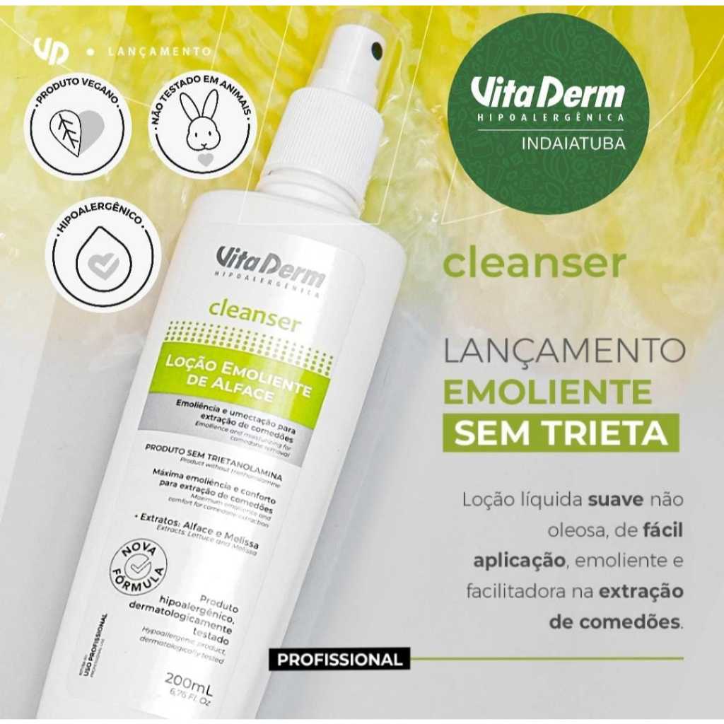 Loção Emoliente de Alface SEM TRIETA 200ml em Oferta na Shopee