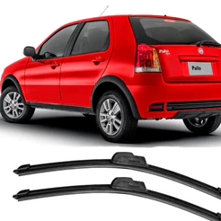 Kit Palhetas Limpador De Parabrisa Dianteiro Fiat Palio G3 / G4 2004 até 2015