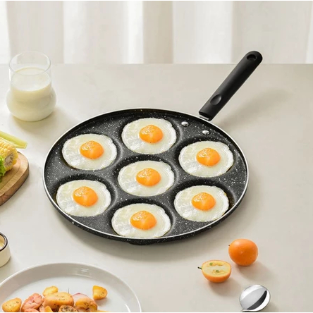 Frigideira 7 Buracos Antiaderente Ovos Fritos Panela Para Hambúrguer Molde Para Cozinha Utensílios De Cozinha em Oferta na Shopee