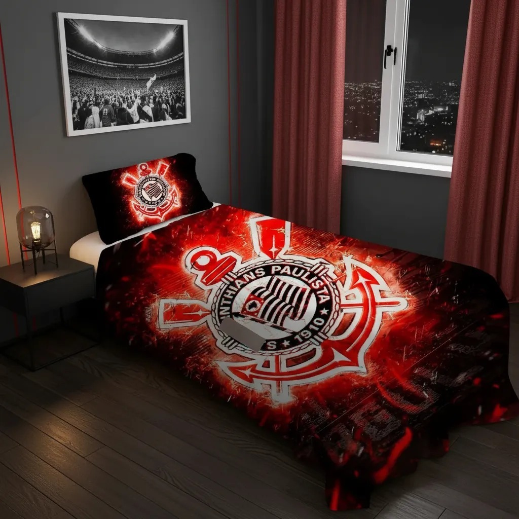 Lençol Cobre Leito Solteiro e Fronha Times Brasileiros / Pronta entrega/ envio imediato em Oferta na Shopee