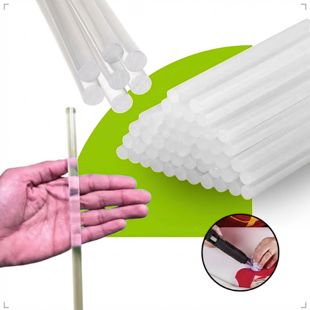 Bastão de Cola Quente 1 Kg Fino 7mm Grosso 11mm Refil Para Pistola Aplicadora em Oferta na Shopee