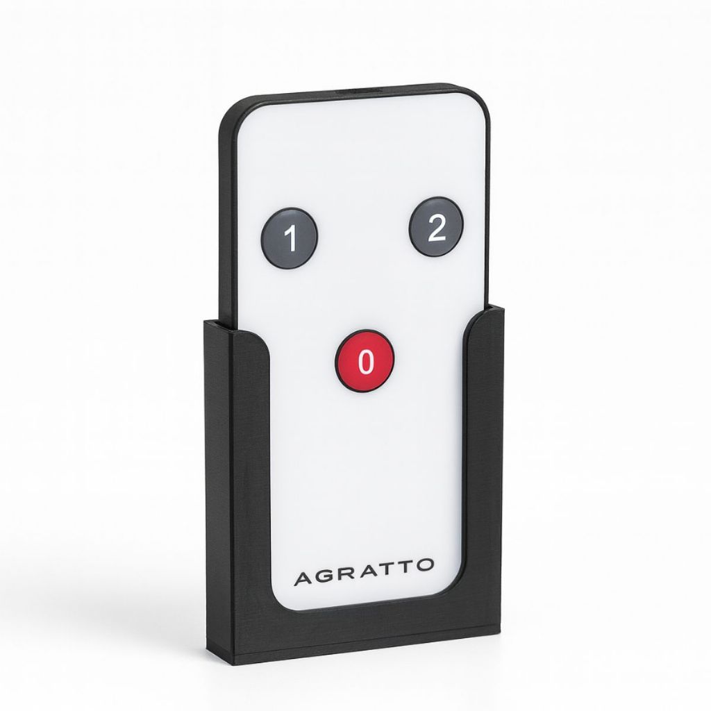 Suporte De Parede Porta Controle Remoto Agratto Cortina Ar Climatizador Organizador Fita Dupla Face